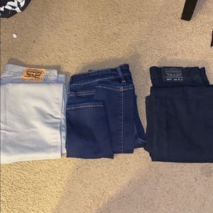 Jeans grey black blue package levi’s and old navy